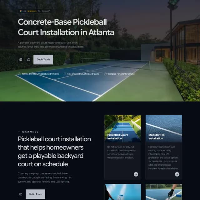 Atlanta Pickleball Installers