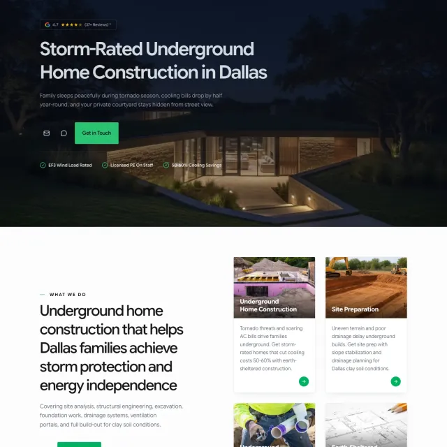 Dallas Underground Homes
