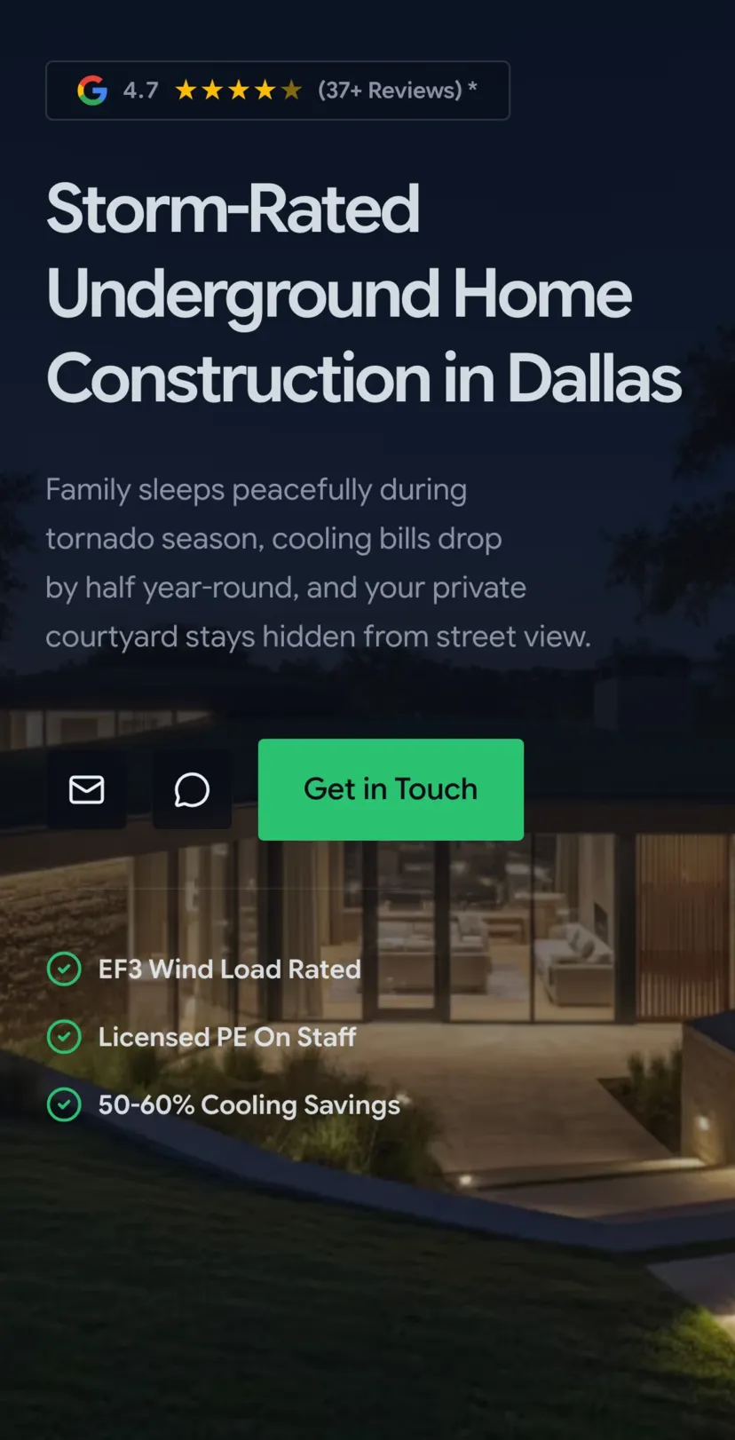 Dallas Underground Homes