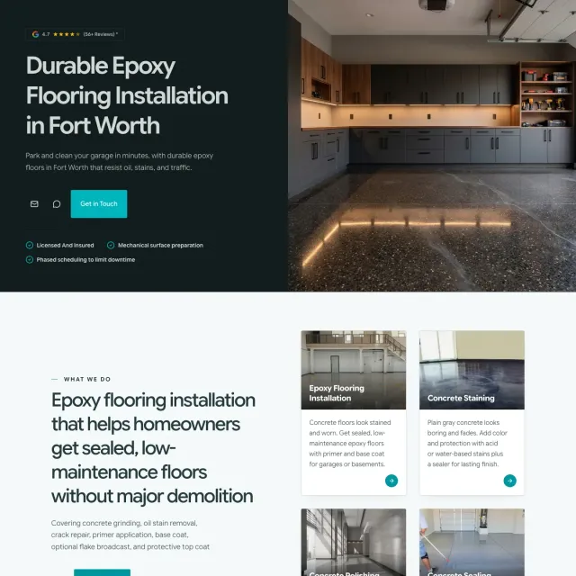Fort Worth Epoxy Flooring