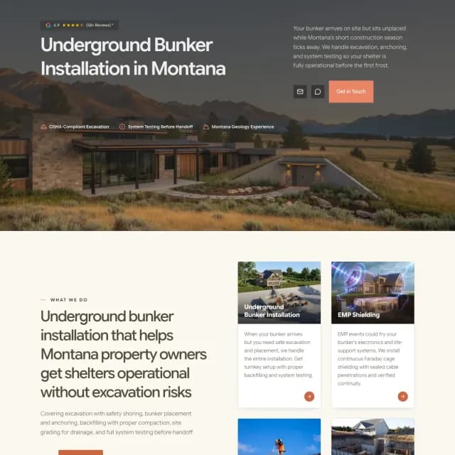 Luxury Bunkers Montana